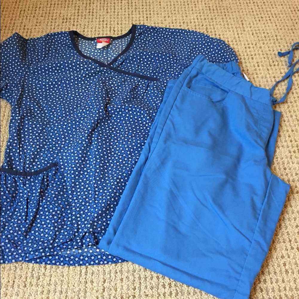Blue scrubs